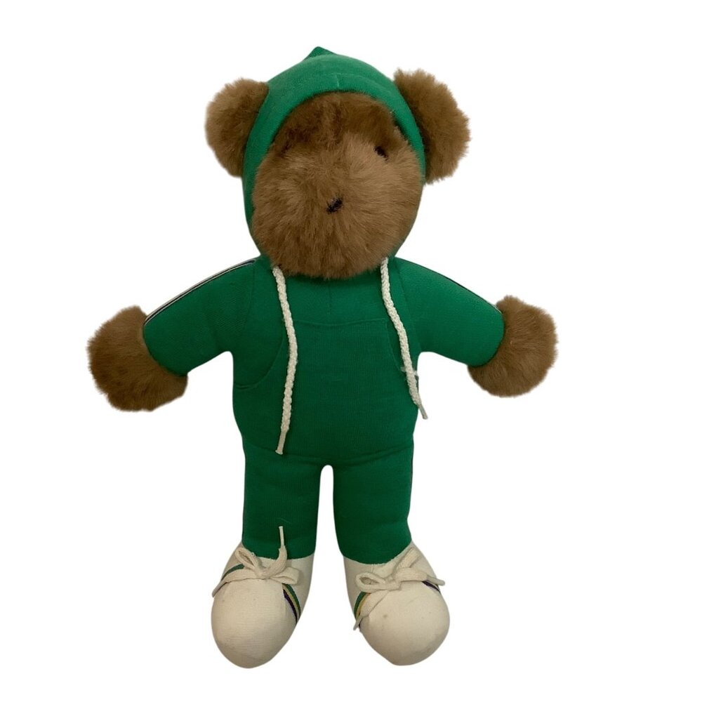 Vtg 1979 Albert‎ The Running Bear Plush Toy North American Bear Co. Jogging 14"